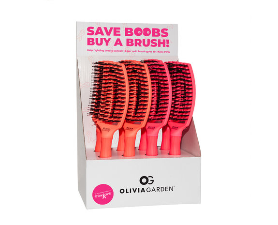 Brosse Olivia Garden FingerBrush ThinkPink Orange Neon – Image 4