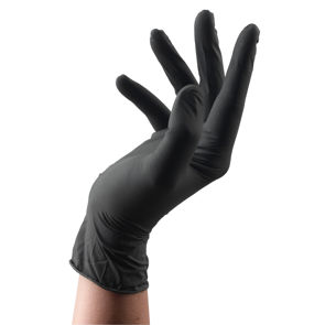 Alternative view of Boîte de gants Latex Noir x100