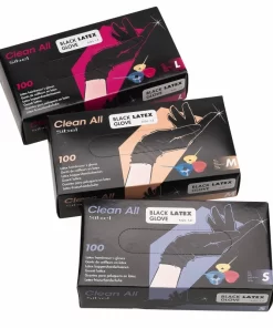 Boîte de gants Latex Noir x100