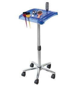 Table Simplex Bleue 1 Plateau Réglable Roulettes