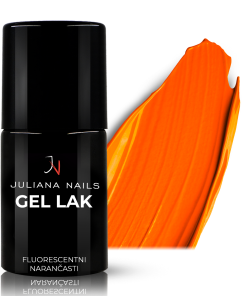 Vernis Semi-permanent Gel Lack 205 - Leuchtend Orange