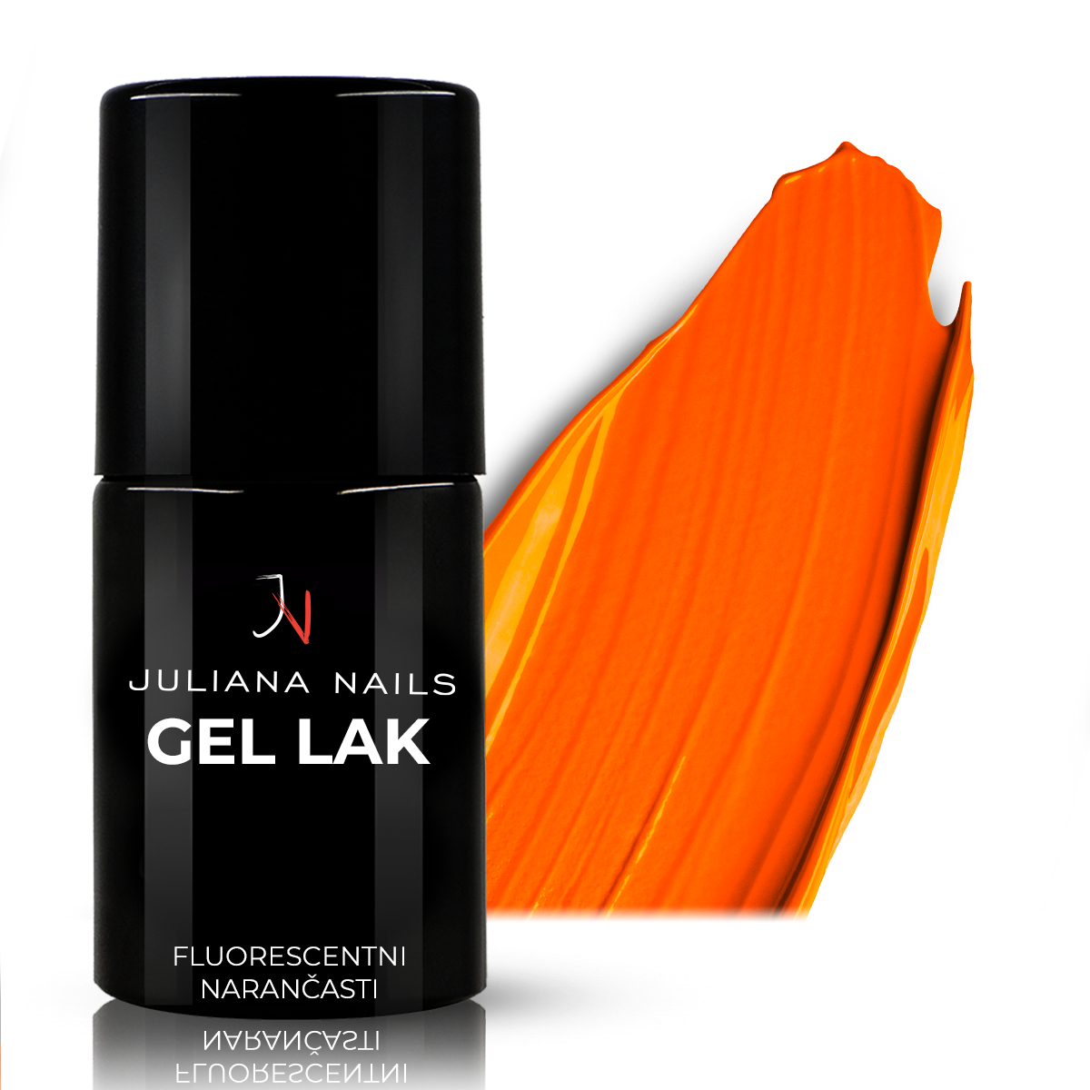 Vernis Semi-permanent Gel Lack 205 - Leuchtend Orange
