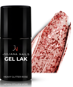Vernis Semi-permanent Gel Lack 295 - Heavy Glitter Rose