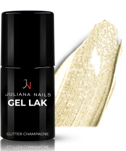 Vernis Semi-permanent Gel Lack 413 - Glitter Champagne