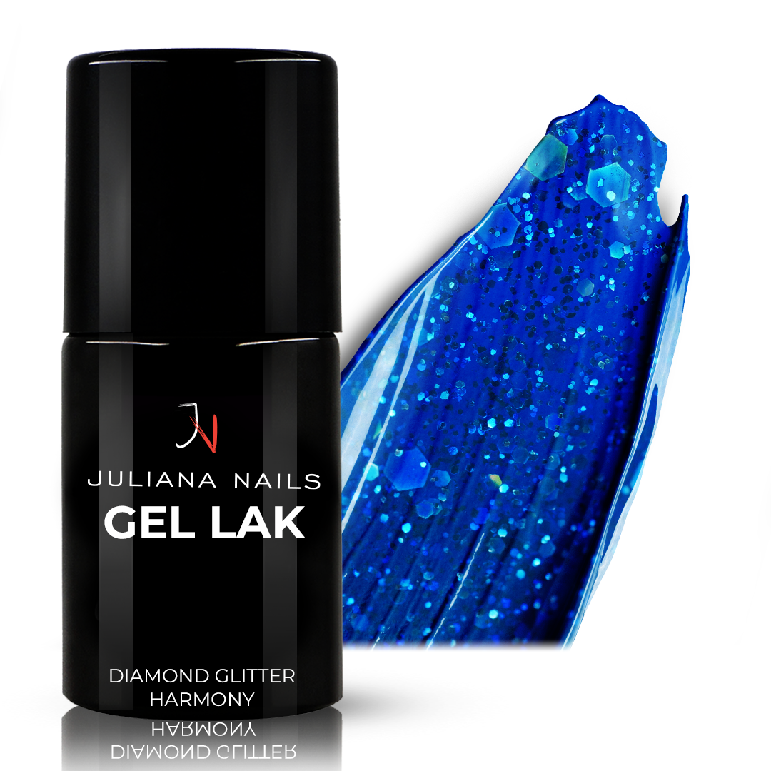 Vernis Semi-permanent Gel Lack 572 - Diamond Glitter Harmony