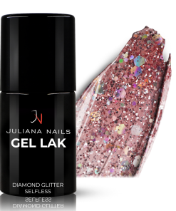 Vernis Semi-permanent Gel Lack 576 - Diamond Glitter Selfless
