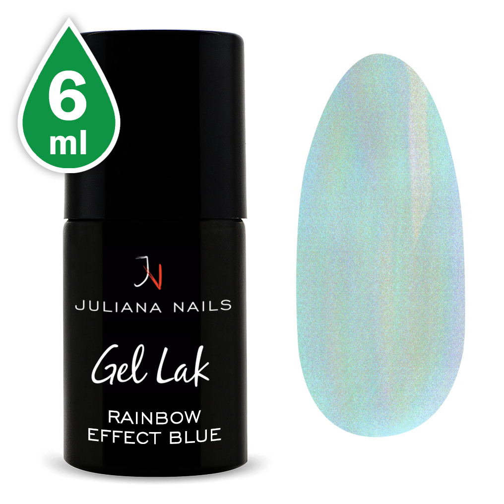 Vernis Semi-permanent Gel Lack 640 - Rainbow Effect Blue