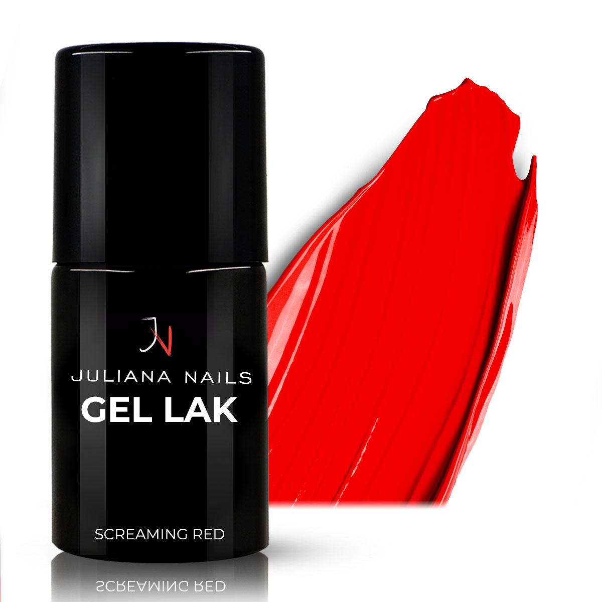 Vernis Semi-permanent Gel Lack 832 - Screaming Red