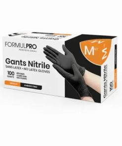 Boîte de gants Nitrile Noir x100
