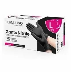 Alternative view of Boîte de gants Nitrile Noir x100