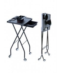 Alternative view of Table de service magnétique pliante pour salon de coiffure et Domicile